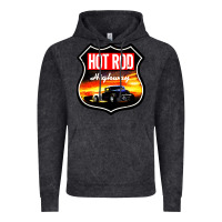 Vintage Black HOT ROD GARAGE CAR Vintage Hoodie - artisFamous