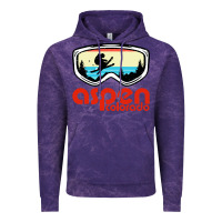Cloud Purple aspen colorado ski mountain skiing retro vacation Vintage Hoodie - artisFamous