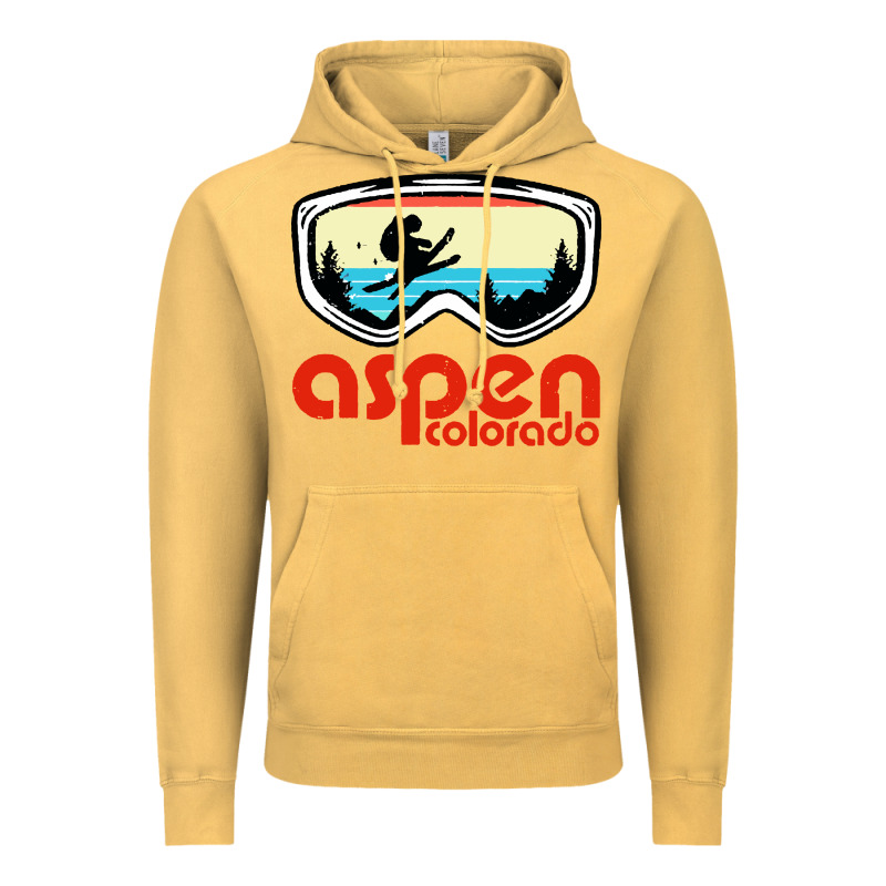 Aspen Colorado Ski Mountain Skiing Retro Vacation Vintage Hoodie by artisFamous | Teevron