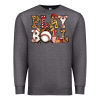 Charcoal Heather baseball play ball Premium Sweatshirt - Jasminsmagicworld