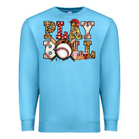 Ocean Blue baseball play ball Premium Sweatshirt - Jasminsmagicworld