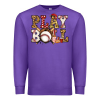 Purple baseball play ball Premium Sweatshirt - Jasminsmagicworld