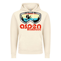 Vintage Artic aspen colorado ski mountain skiing retro vacation Vintage Hoodie - artisFamous