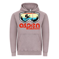 Vintage Zinc aspen colorado ski mountain skiing retro vacation Vintage Hoodie - artisFamous