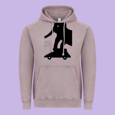 Elephant Black To Stand On Your Car Vintage Hoodie Designed By Artisfamous