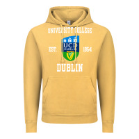 Vintage Mustard university college dublin Vintage Hoodie - artisFamous
