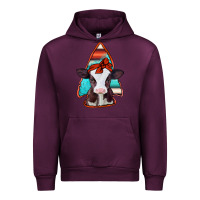 Mauve Wine baby calf arrowhead Urban Hoodie - Jasminsmagicworld