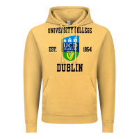 Vintage Mustard university college dublin Vintage Hoodie - artisFamous