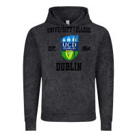 Vintage Black university college dublin Vintage Hoodie - artisFamous