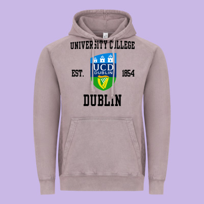 University College Dublin Vintage Hoodie Designed By Artisfamous