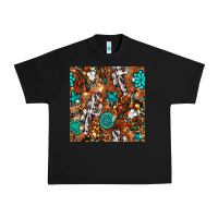 Black western gemstone aztec seamless pattern Urban Heavy Tee - BundleAndBundleShop