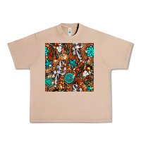 Burro western gemstone aztec seamless pattern Urban Heavy Tee - BundleAndBundleShop