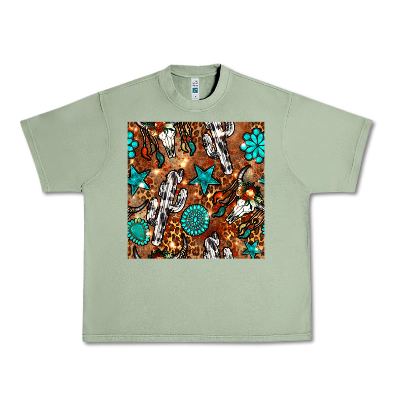 Western Gemstone Aztec Seamless Pattern Urban Heavy Tee by BundleAndBundleShop | Teevron