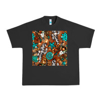 Pigment Black western gemstone aztec seamless pattern Urban Heavy Tee - BundleAndBundleShop
