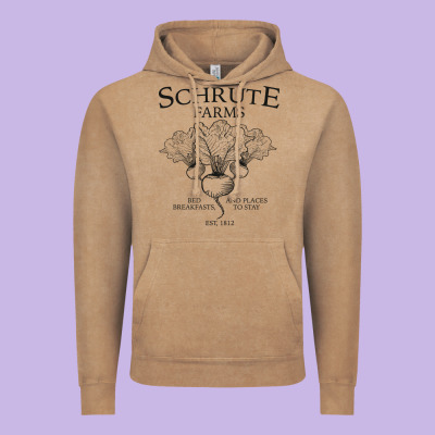 Schrute Farms - The Office Vintage Hoodie Designed By Artisfamous