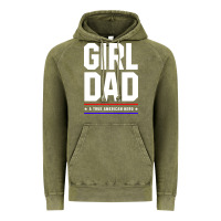 Vintage Olive Girl Dad A True American Hero - Fathers Day Gift Vintage Hoodie - artisFamous