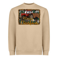 Mushroom Merry Christmas Tractor Heavyweight Sweatshirt - RanaPortraitStore
