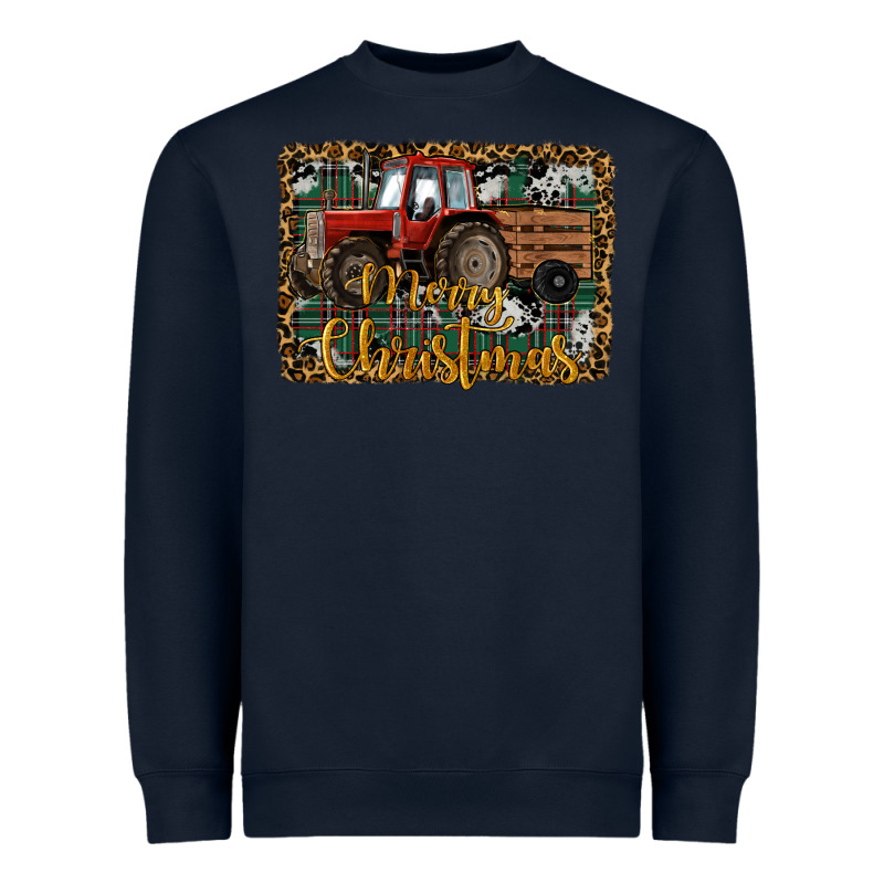 Merry Christmas Tractor Heavyweight Sweatshirt by RanaPortraitStore | Teevron