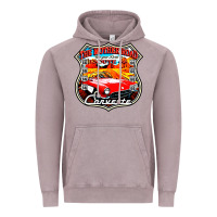 Vintage Zinc CLASSIC CARS ROUTE 66 Vintage Hoodie - artisFamous