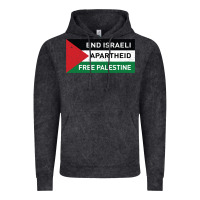Vintage Black end is.rae.li apartheid free pales  flag  t shirt Vintage Hoodie - artisFamous