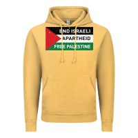 Vintage Mustard end is.rae.li apartheid free pales  flag  t shirt Vintage Hoodie - artisFamous