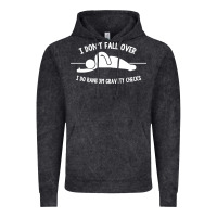 Vintage Black i don't fall over i do random gravity checks Vintage Hoodie - artisFamous