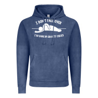 Vintage Denim i don't fall over i do random gravity checks Vintage Hoodie - artisFamous