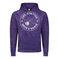 Cloud Purple Banjo Bluegrass Music Traditional Musician Funny Gift Vintage Hoodie - artisFamous