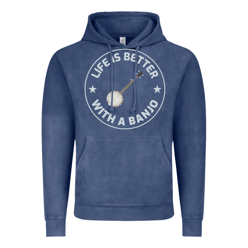 Banjo Bluegrass Music Traditional Musician Funny Gift Vintage Hoodie by artisFamous | Teevron