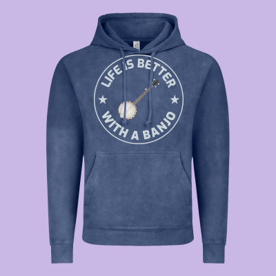 Banjo Bluegrass Music Traditional Musician Funny Gift Vintage Hoodie Designed By Artisfamous