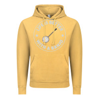 Vintage Mustard Banjo Bluegrass Music Traditional Musician Funny Gift Vintage Hoodie - artisFamous