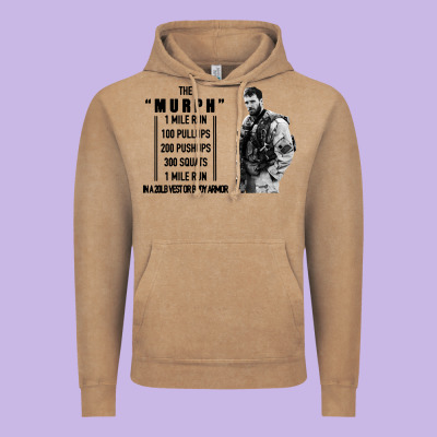 The Murph Challenge Vintage Hoodie Designed By Artisfamous