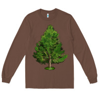 Chestnut White Pine Tree Illustrations Long Sleeve Tee - LillyAllenDesigns