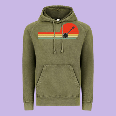 Banjo Bluegrass Music Traditional Musician Vintage Retro Vintage Hoodie Designed By Artisfamous