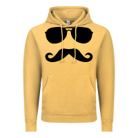 Vintage Mustard moustache and sunglasses Vintage Hoodie - artisFamous