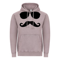 Vintage Zinc moustache and sunglasses Vintage Hoodie - artisFamous