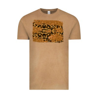 Leopard Glitter Background Vintage Tee | Teevron