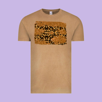 Leopard Glitter Background Vintage Tee Designed By Ranaportraitstore