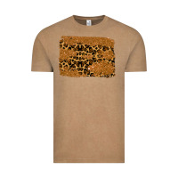 Vintage Coffee leopard glitter background Vintage Tee - RanaPortraitStore