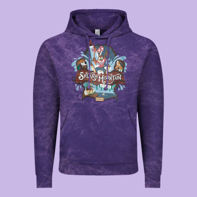 Splash Mountain Vintage Hoodie Designed By Artisfamous