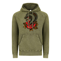 Vintage Olive the king cobra snake and rose Vintage Hoodie - artisFamous