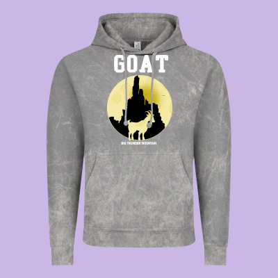 Big Thunder Mountain Goat Vintage Hoodie Designed By Artisfamous
