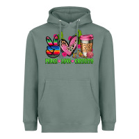 Sage But first cafecito y chismecito Heavyweight Hoodie - RanaPortraitStore