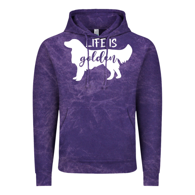Golden Retriever - Life Is Golden White Vintage Hoodie by artisFamous | Teevron
