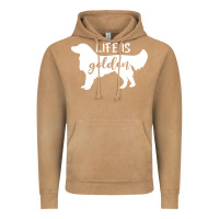 Vintage Camel golden retriever - life is golden white Vintage Hoodie - artisFamous