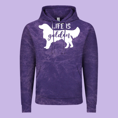 Golden Retriever - Life Is Golden White Vintage Hoodie Designed By Artisfamous
