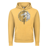 Vintage Mustard Witcher Wolf Vintage Hoodie - artisFamous
