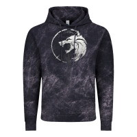 Cloud Black Witcher Wolf Vintage Hoodie - artisFamous