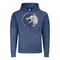 Vintage Denim Witcher Wolf Vintage Hoodie - artisFamous