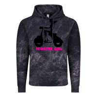 Cloud Black scooter girl Vintage Hoodie - artisFamous